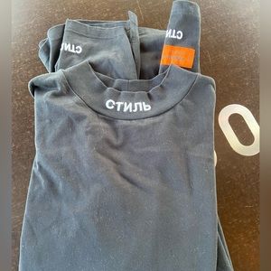 Heron Preston XXL Long Sleeve Turtle Neck NWOT